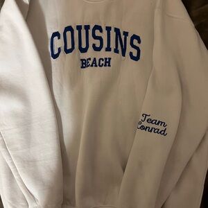White “Cousins Beach: Team Conrad” from TSITP Sweater
